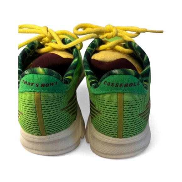 Saucony Green Bean Casserole Rider 14 Green Yellow Gold Canvas Shoes Size 7 - Picture 8 of 8